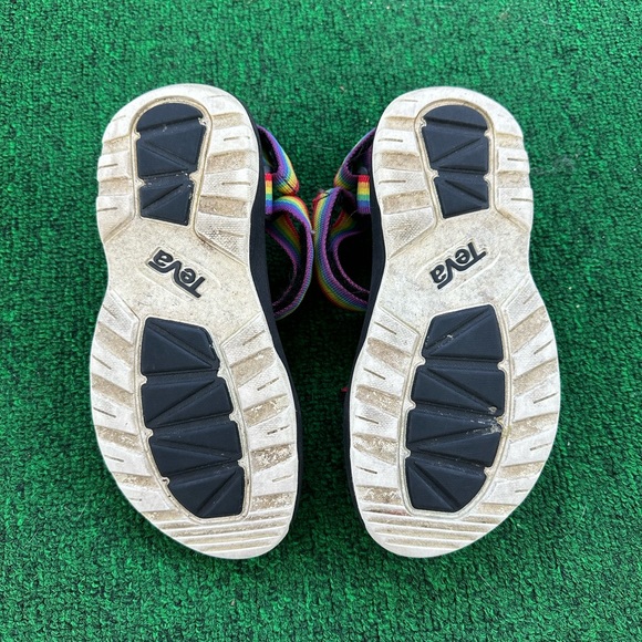 Kids Teva Tevas Sandals Rainbow Used Size 1 Little Kid - Picture 2 of 8